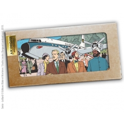 20x10cm Akimoff Collections Marble Sign Blake and Mortimer Sarcophagi of The Sixth Continent T2 