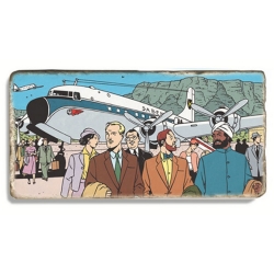 Marble sign Blake and Mortimer Sarcophagi of the Sixth Continent T2 (20x10cm)