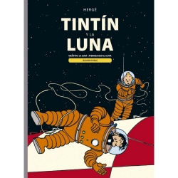 Album double Juventud Tintín y la Luna: Objetivo: La Luna, Aterrizaje en la Luna