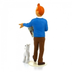 Figurine de collection en résine Tintin et MIlou Moulinsart 25cm 46007 (2016)