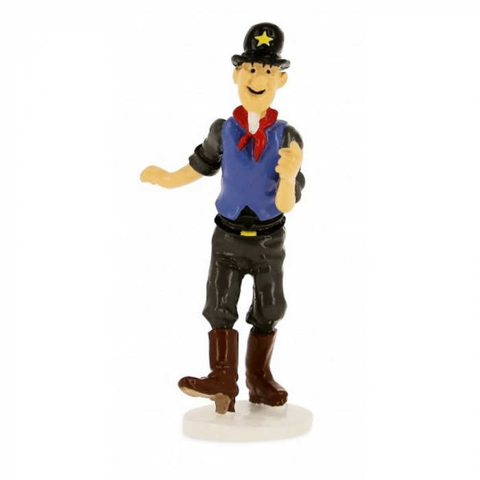 Tintin figurine of The Sheriff collection Carte de voeux 1972 (46519)