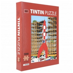 Puzzle Tintín, despegue del cohete lunar con poster 50x66,5cm 81549 (2019)
