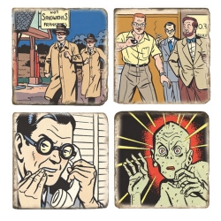 Collectible Marbles signs Blake and Mortimer The Strange Encounter (5x5cm)