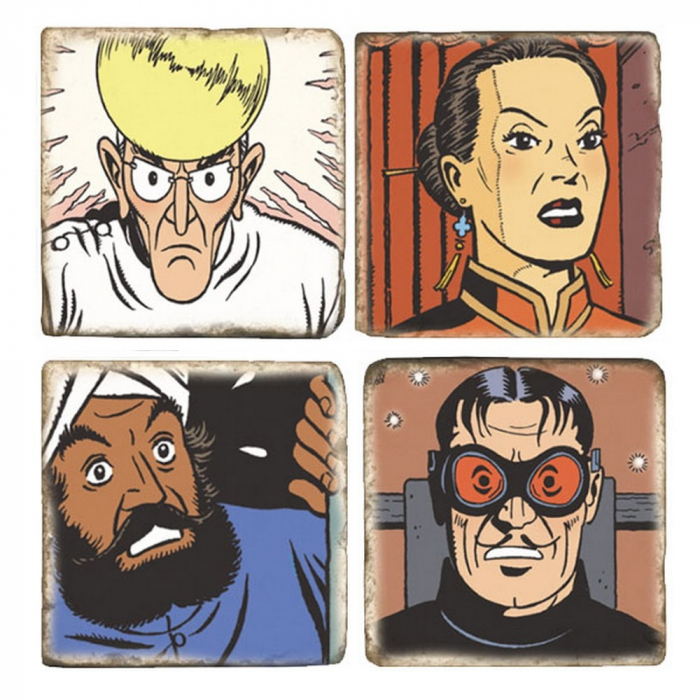 Placas de Mármol colección Blake y Mortimer La onda Septimus (5x5cm)