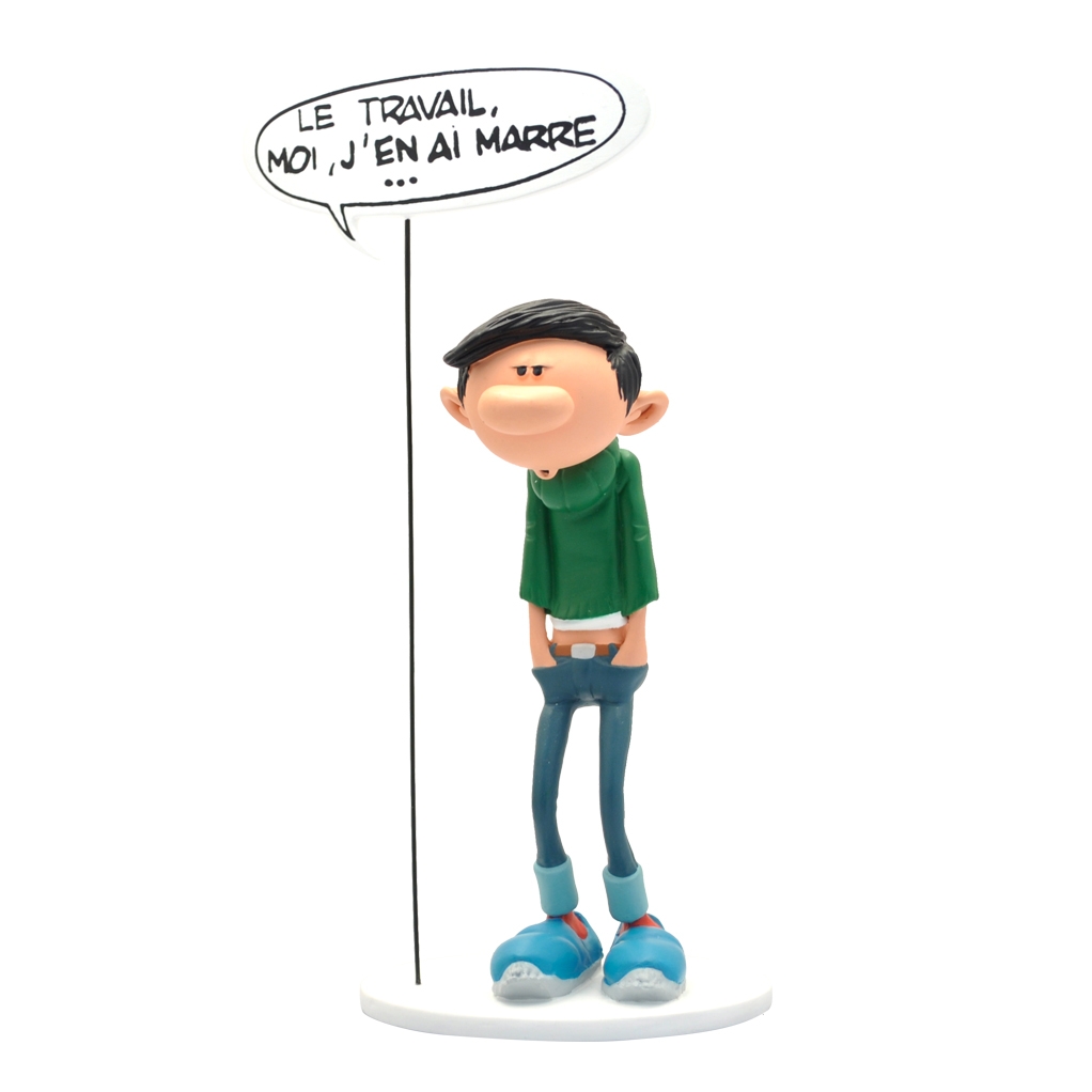 Collectible Figure Plastoy Gaston Lagaffe With Sign Le Travail Addik