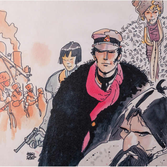 Carte postale Corto Maltese, Sibérie (14x14cm)