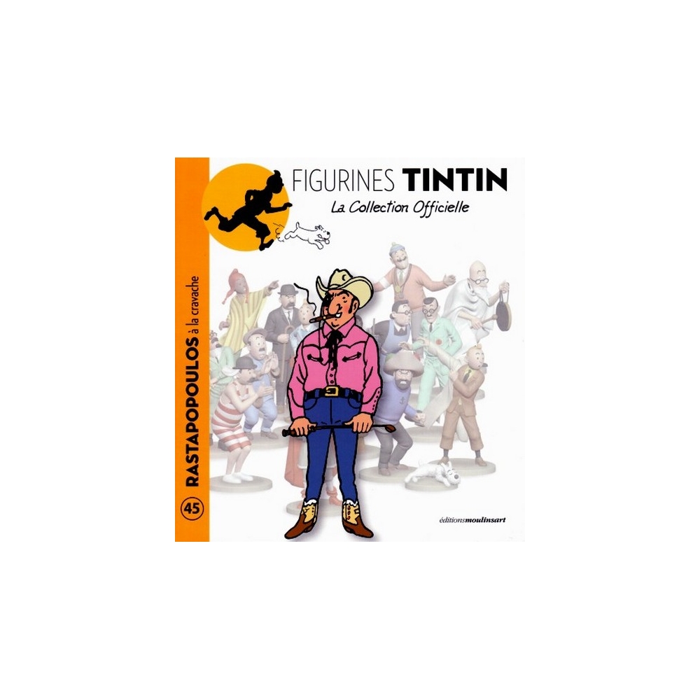 Collectible Figurine Tintin Rastapopoulos Whip 13cm Booklet Nº45 13 Addik