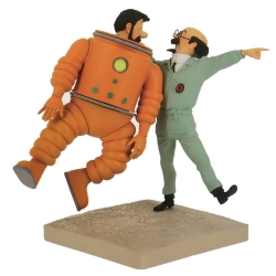 Figurine Moulinsart Fariboles Tintin, Haddock et Tournesol Lune 44024 (2019)