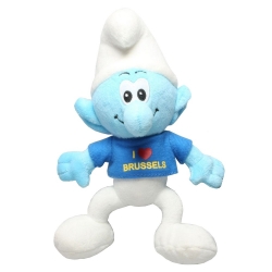 Soft Cuddly Toy Puppy The Smurfs: I Love Brussels 20cm (755341)
