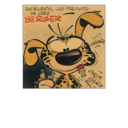 Póster cartel offset Marsupilami Produits de chez Berger, Franquin (50x70cm)