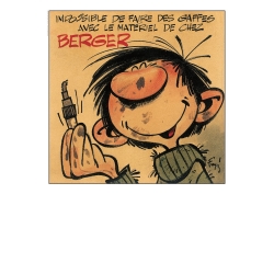 Poster offset Gaston Lagaffe Matériel de chez Berger, Franquin (50x70cm)