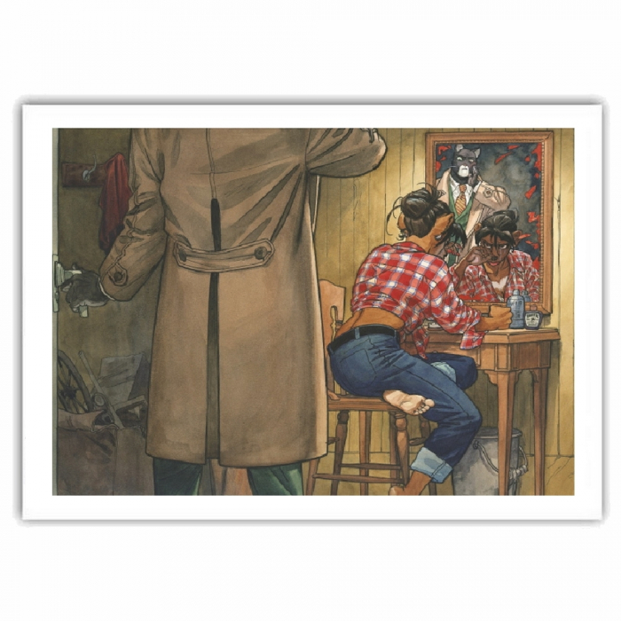 Poster affiche offset Blacksad Juanjo Guarnido, Miroir (50x40cm)