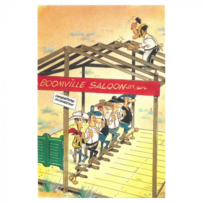 Carte postale de Lucky Luke: Boomville Saloon (10x15cm)