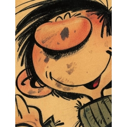 Poster affiche offset Gaston Lagaffe Matériel de chez Berger, Franquin (50x70cm)