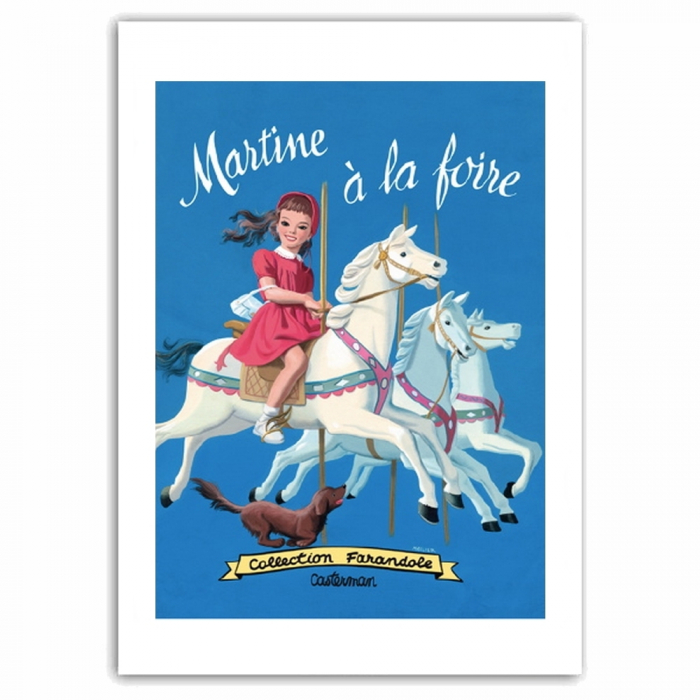 Poster Offset Martine à La Foire Marlier 50x70cm Bd Addik - 