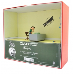 Figurine collection Pixi Gaston Lagaffe machine à écrire fléchettes 6588 (2019)
