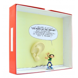 Figurine collection Pixi Gaston Lagaffe et l'oreille enregistreuse 6590 (2019)