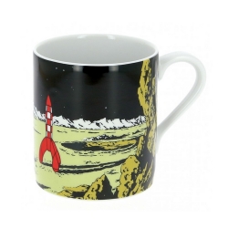 Collectible Porcelain mug Tintin, the Lunar Rocket on the Moon (47987)