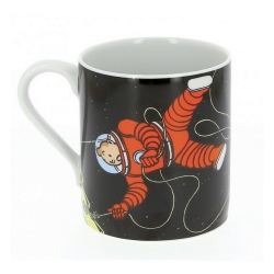 Collectible Porcelain mug Tintin and Haddock on the Moon (47986)