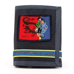 Portefeuille des Aventures de Tintin et Milou avec Tchang (10,5x13,5cm)