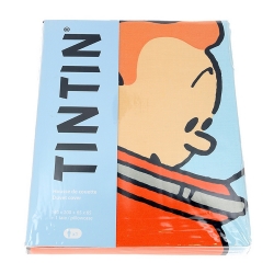 Duvet Cover and Pillowcase Tintin and Snowy Astronaut 100% Cotton (140x200cm)