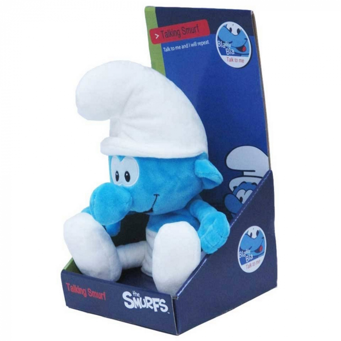 Talking Soft Cuddly Toy Puppy The Smurfs: The Classic Smurf 30cm (755334)
