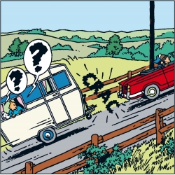 Collectible car Tintin and Snowy in the caravan Nº20 29571 (2013)