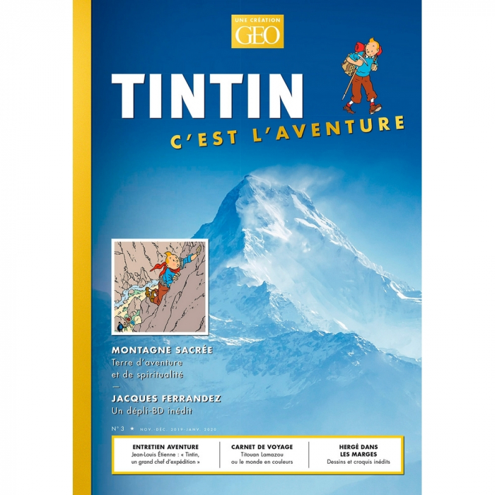 Revista Moulinsart GEO Edition: Tintín, c'est l'aventure, Montagne Nº3 FR (2019)