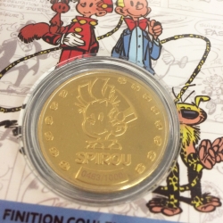 Médaille de collection Spirou et Fantasio avec Spip et Marsupilami (2019)