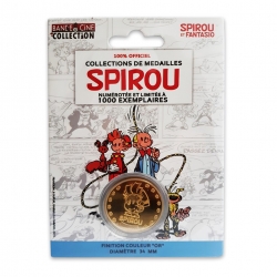 Médaille de collection Spirou et Fantasio avec Spip et Marsupilami (2019)