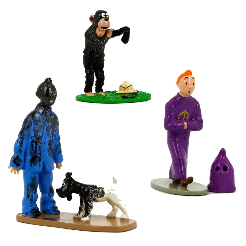 Figurines Tintin Trio Pixi Moulinsart Plomb Collection Expressions N°46220 - 2006