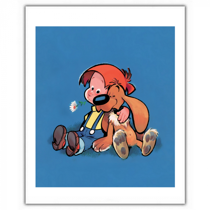 Póster cartel offset Bill y Bolita, amor a primera vista (28x35,5cm)