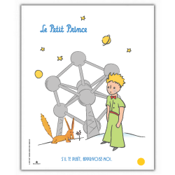 Poster offset The Little Prince, Atomium (18x24cm)