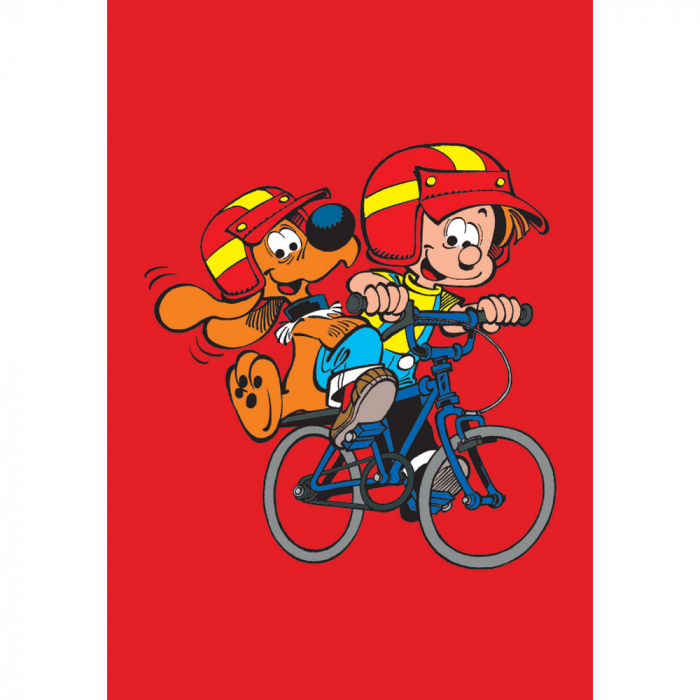 Decorative magnet Billy and Buddy, on the bike (55x79mm)