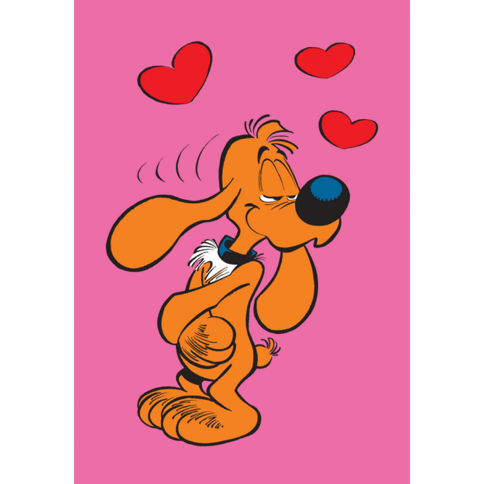 Aimant magnet décoratif Boule et Bill, amoureux (55x79mm)