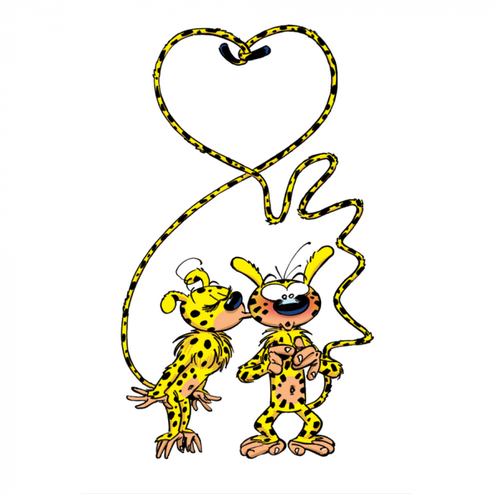 Decorative Magnet Marsupilami Love 55x79mm Addik