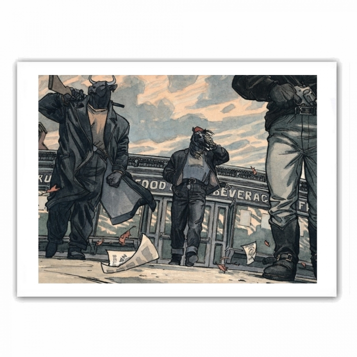 Poster affiche offset Blacksad, la Bande (35,5x28cm)