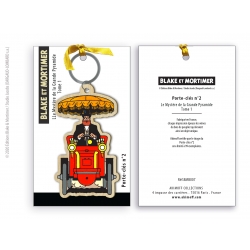 Porte-clés figurine en bois Akimoff Blake et Mortimer, Grossgrabenstein (2020)