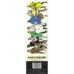 Marcapáginas de papel Blake y Mortimer, los Personajes (50x170mm)