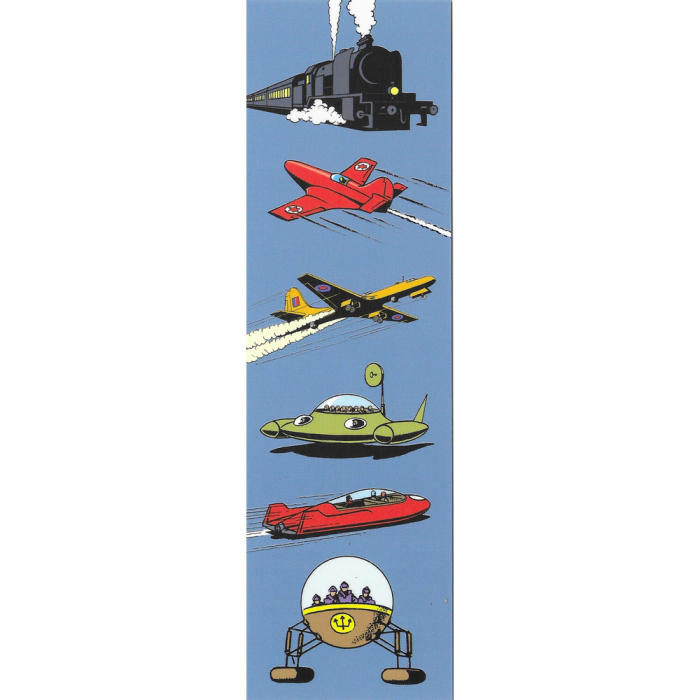 Paper Bookmark Blake and Mortimer, vehicles (50x170mm)
