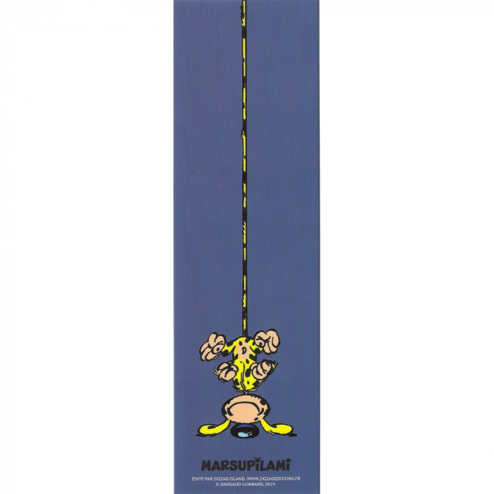 Marcapáginas de papel Marsupilami, cabeza al revés (50x170mm)