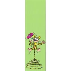 Paper Bookmark Marsupilami, with a flower (50x170mm)