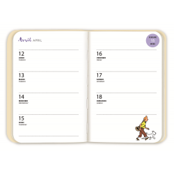 Agenda de poche 2021 Tintin Save the Planet 10x16cm (24446)