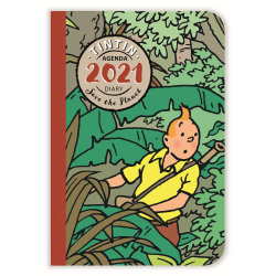2021 Pocket diary agenda Tintin Save the Planet 10x16cm (24446)