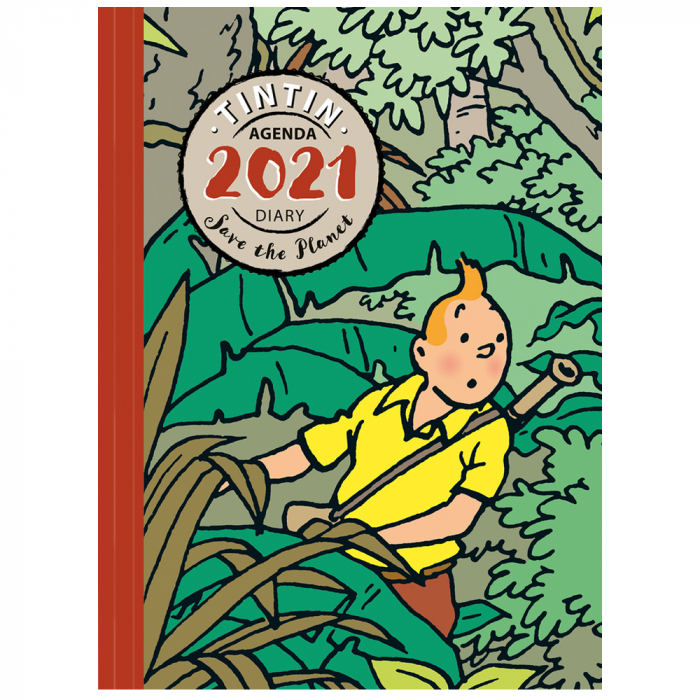 Agenda de bureau 2021 Tintin Save the Planet 16x21cm (24445)