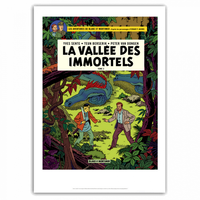 Poster offset Blake and Mortimer, La vallée des immortels T2 (40x60cm)