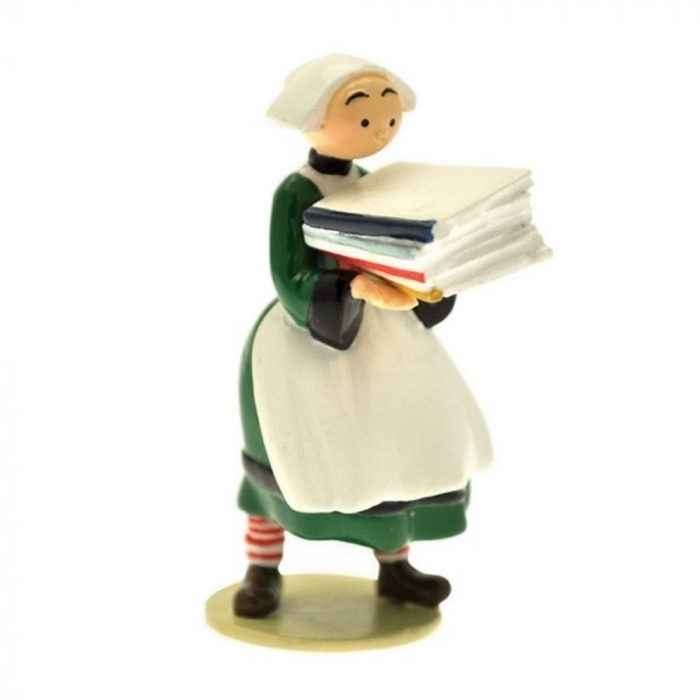 Figurine de collection Pixi Bécassine tenant une pile de livres 6452 (2012)