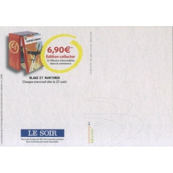 Postal Le Soir del álbum de Blake y Mortimer: La Marque Jaune (10x15cm)
