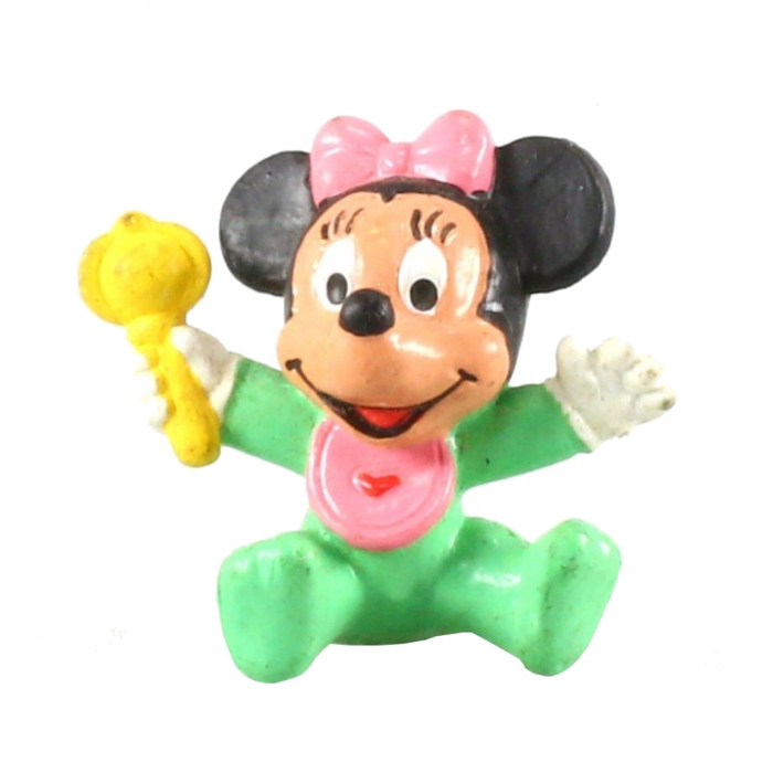 Figurita de colección Bully® Disney - Bebe Minnie con su sonajero (6611)