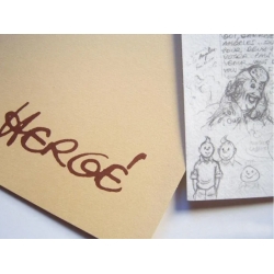 Portafolio Projet Rombaldi 1985 planches Nº1 et 2 Tintin et L'Alph Art (18x24cm)